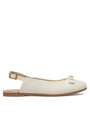 Sandały Tommy Hilfiger Ballerina Chanel T4A3-33929-0206 S Écru Kremowy