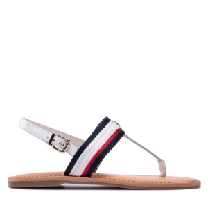 Sandały Tommy Hilfiger Corporate Webbing Flat Sandal FW0FW06232 Biały