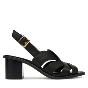 Sandały Tommy Hilfiger Cross Blocked Heel Sandal FW0FW09135 Czarny