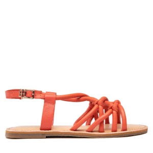 Sandały Tommy Hilfiger Flat Strappy Sandal FW0FW06668 Czerwony