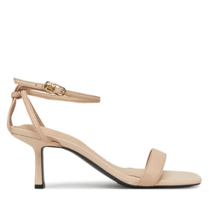 Sandały Tommy Hilfiger Leather Knots Kitten Sandal FW0FW08424 Beżowy