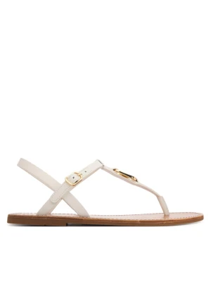 Sandały Tommy Hilfiger Leather Thong Sandal FW0FW09127 Biały