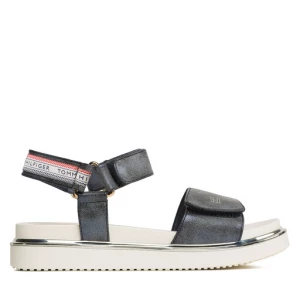 Sandały Tommy Hilfiger Platform Velcro Sandal T3A2-32760-0568 S Granatowy