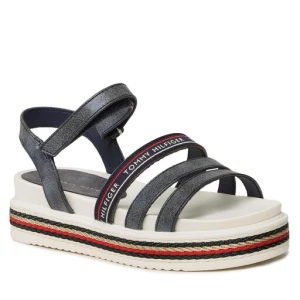 Sandały Tommy Hilfiger Platform Velcro Sandal T3A2-32763-0568 M Granatowy