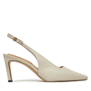 Sandały Tommy Hilfiger Squared Toe FW0FW08636 Beżowy