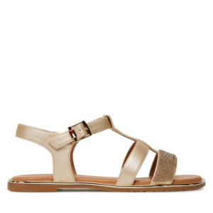 Sandały Tommy Hilfiger T3A2-33781-1372 S Złoty