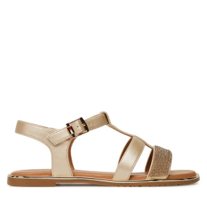 Sandały Tommy Hilfiger T3A2-33781-1372 S Złoty