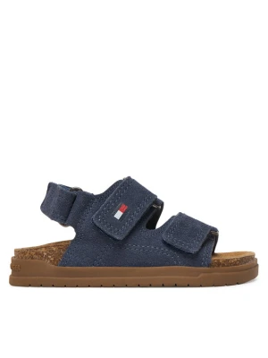 Sandały Tommy Hilfiger T3X2-34394-1899806 S Granatowy