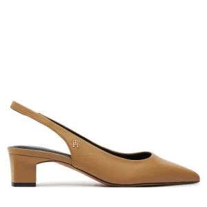 Sandały Tommy Hilfiger Th Mid Heel Slingback FW0FW08292 Khaki