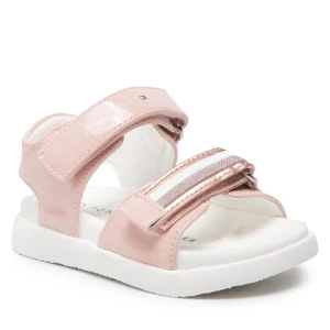 Sandały Tommy Hilfiger Velcro Sandal T1A2-32169-0710 M Różowy