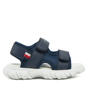 Sandały Tommy Hilfiger Velcro Sandal T1B2-33898-1591 M Granatowy