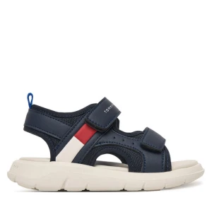 Sandały Tommy Hilfiger Velcro Sandal T1B2-34386-1591 Granatowy