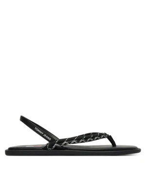 Sandały Tommy Jeans Tjw Casual Rope Sandal EN0EN02951 Czarny