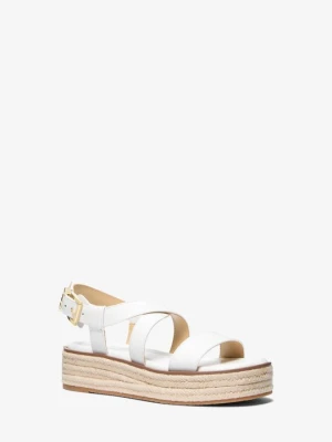 Sandały typu espadryle Lynn na platformie Michael Kors OPTYCZNA BIEL (Biały)