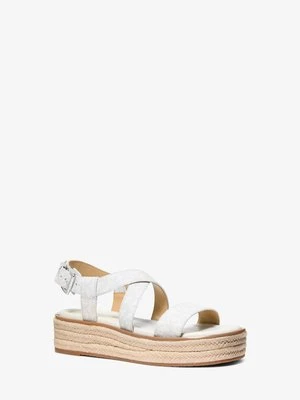 Sandały typu espadryle na platformie Lynn z charakterystycznym logo MICHAEL Michael Kors