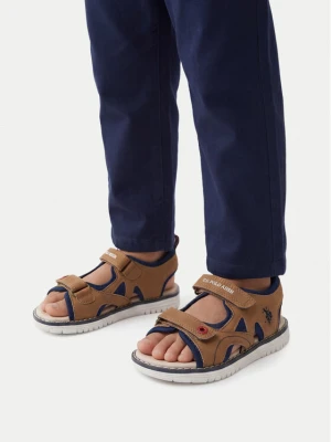 Sandały U.S. Polo Assn. EO-GARDA002K/6Y1 Brązowy jasny