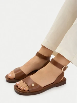 Sandały U.S. Polo Assn. EO-MARINA001W / 6Y1 Brązowy