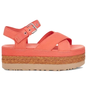 Sandały Ugg Aubrey Platform Sandal 1152711-VCRL - pomarańczowe