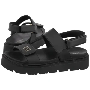 Sandały Velcro Sandal Black T3A2-34284-0326999 (TH1470-a) Tommy Hilfiger