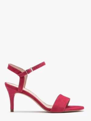 Sandały w kolorze fuksji na szpilce Ryłko