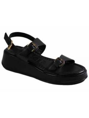 SANDAŁY WONDERS - AT-1057 NEGRO