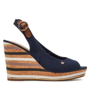 Sandały Wrangler Raval Marina Women Wedge 20241057.29Y Granatowy