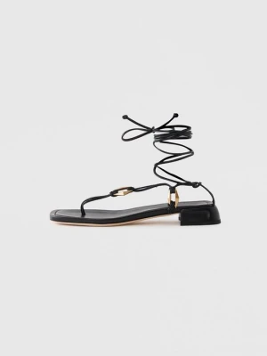 Sandały z cholewką Jimmy Choo czarny