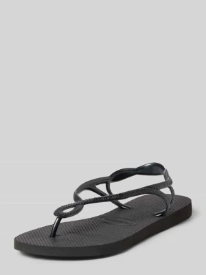 Sandały z detalem z logo Havaianas Czarny