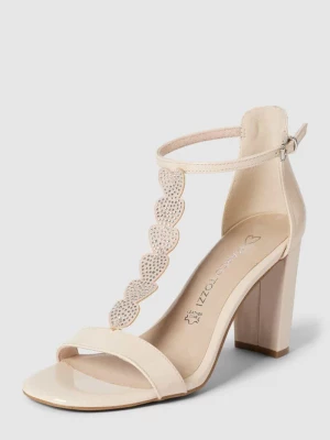 Sandały z obszyciem kamieniami stras model ‘Glam’ marco tozzi