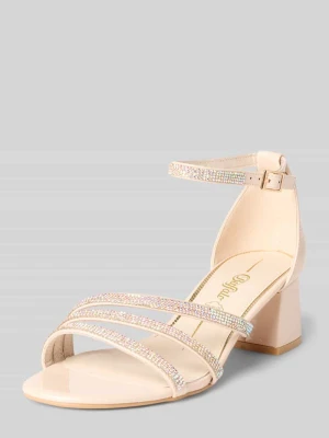 Sandały z obszyciem kamieniami stras model ‘LILLY GLAM’ Buffalo