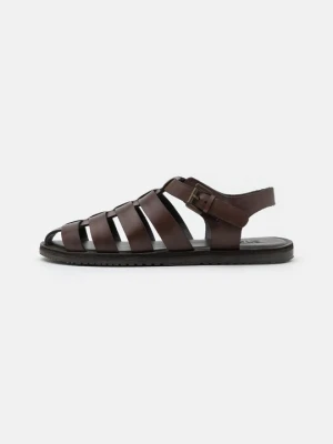 Sandały Zign By Zalando ciemnobrązowy
