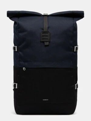 Sandqvist plecak Icon Rolltop L kolor granatowy duży gładki 251305504