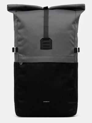 Sandqvist plecak Icon Rolltop M kolor czarny duży gładki 251404103