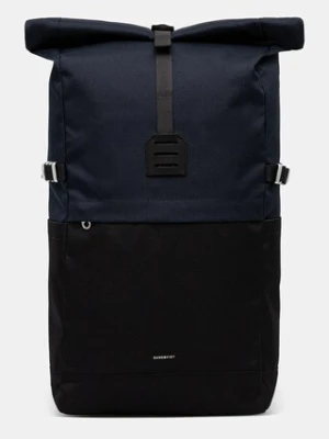 Sandqvist plecak Icon Rolltop M kolor czarny duży gładki 251404504