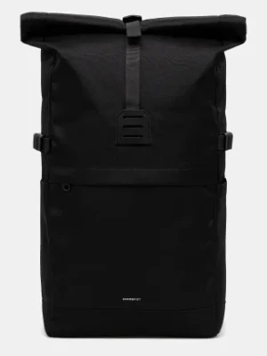 Sandqvist plecak Icon Rolltop M kolor czarny duży gładki 251404995