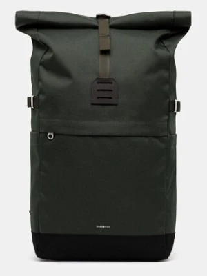 Sandqvist plecak Icon Rolltop M kolor zielony duży gładki 251404606