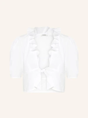 Sandro Bluzka Z Falbanami weiss