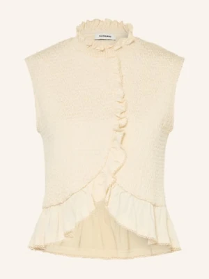 Sandro Bluzka Z Falbankami gelb