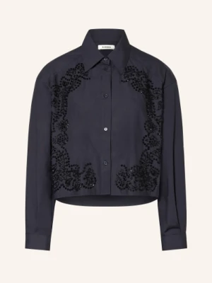 Sandro Bluzka Z Kamieniami Ozdobnymi blau