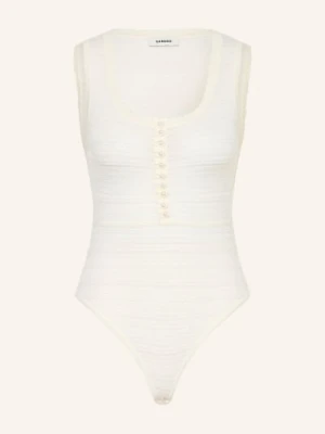 Sandro Body Z Ozdobnymi Perełkami weiss