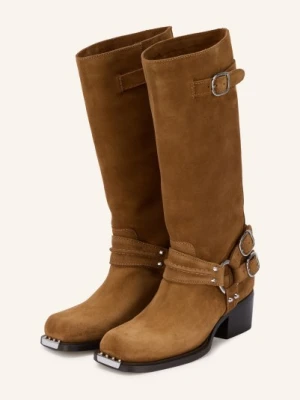 Sandro Buty Motocyklowe Z Nitami braun