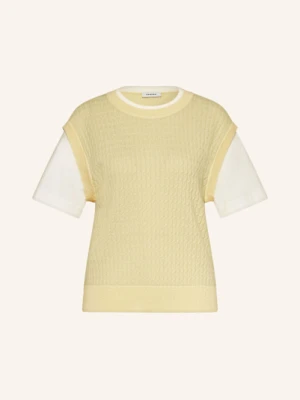 Sandro Dzianinowa Koszulka gelb