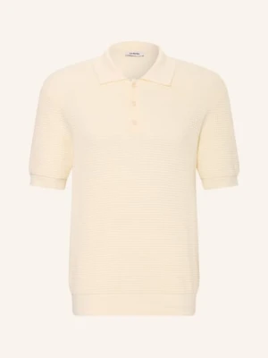 Sandro Dzianinowa Koszulka Polo beige