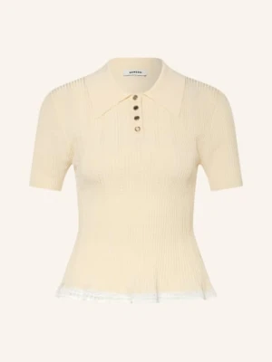 Sandro Dzianinowa Koszulka Polo gelb