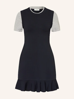 Sandro Dzianinowa Sukienka Z Wolantami blau