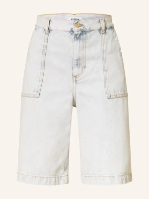 Sandro Dżinsowe Bermudy blau J002 LIGHT BLUE JEAN