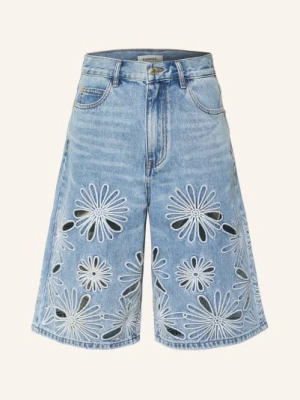 Sandro Dżinsowe Bermudy Z Wycięciami blau