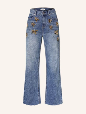 Sandro Dżinsy Z Kamieniami Ozdobnymi blau