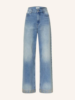 Sandro Dżinsy Z Szerokimi Nogawkami I Nitami blau 4785 BLUE JEAN