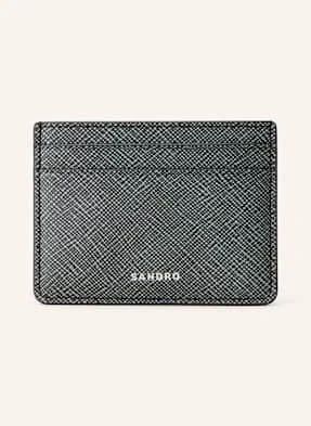 Sandro Etui Na Karty Ze Skóry Saffiano grau